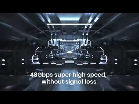 Кабель HDMI Ugreen HD140 2.1 8K 60Hz 48 Гбит/с 2 м нейлоновый черный - фото 1 - id-p1922081144