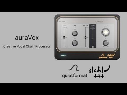 quietformat releases auraVox - Creative Vocal Chain Processor