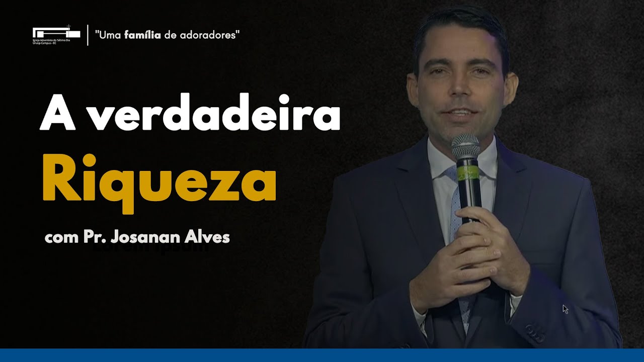 🔴 A verdadeira riqueza | Pr. Josanan Alves | Culto de Sábado