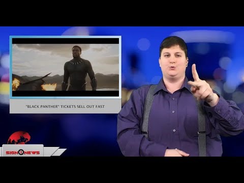 “Black Panther” tickets sell out fast (ASL - 2.16.18)