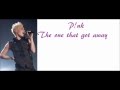 P!nk The One That Got Away Lyrics