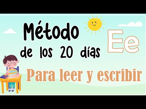 Vocal E | Método de los 20 días para aprender a LEER y ESCRIBIR 📝