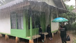 Download lagu MANTAP., ENAK BANGET, HUJAN DERAS MENGGUYUR KAMPUNG YANG TENANG, UDARANYA SEJUK BIKIN KETAGIHAN AH mp3