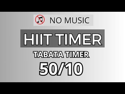 HIIT Timer No Music - 50/10 Interval Timer | Silent Workout Tool