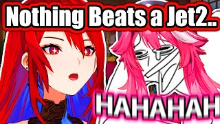 Raora Loses It At Liz's Perfect 'Nothing Beats a Jet2 Holiday' Impression 【Hololive】