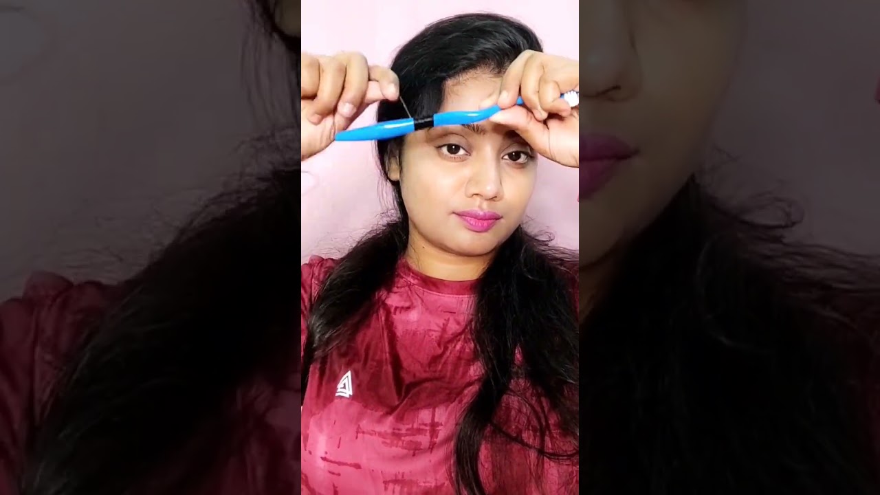 Tooth Brush Hair Curls Hack🤯😱✨ see the Result🤯👌 ✅ #viral #trendinghacks  #youtubeshorts  #trending