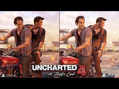 Uncharted 4 PS5 Remastered vs Uncharted 4 PS4 Comparison