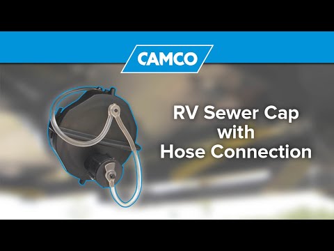 RV Sewer Cap with Hose Connection
