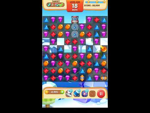 Jewel Match King Level 220 - Walkthrough ( No Booster )