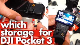 How to put a memory card into DJI Pocket 3 camera