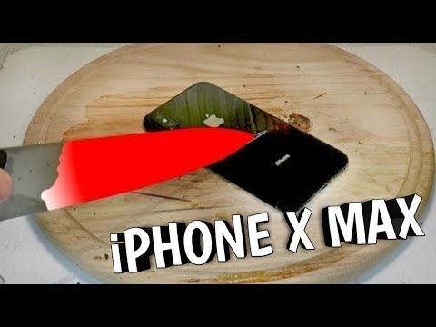 РАЗРАЗАЮ iPHONE X MAX РАСКАЛЕННЫМ НОЖОМ 1000°/ ЧТО ВНУТРИ iPHONE X MAX?