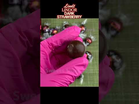 Lindt Lindor Dark Strawberry Truffle chocolate Limited #Shorts