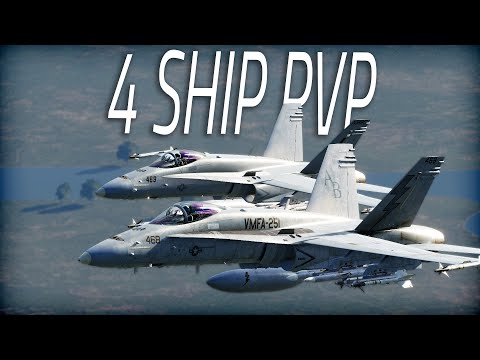 DCS TDM IN THE HORNET AND 3 WINGMEN