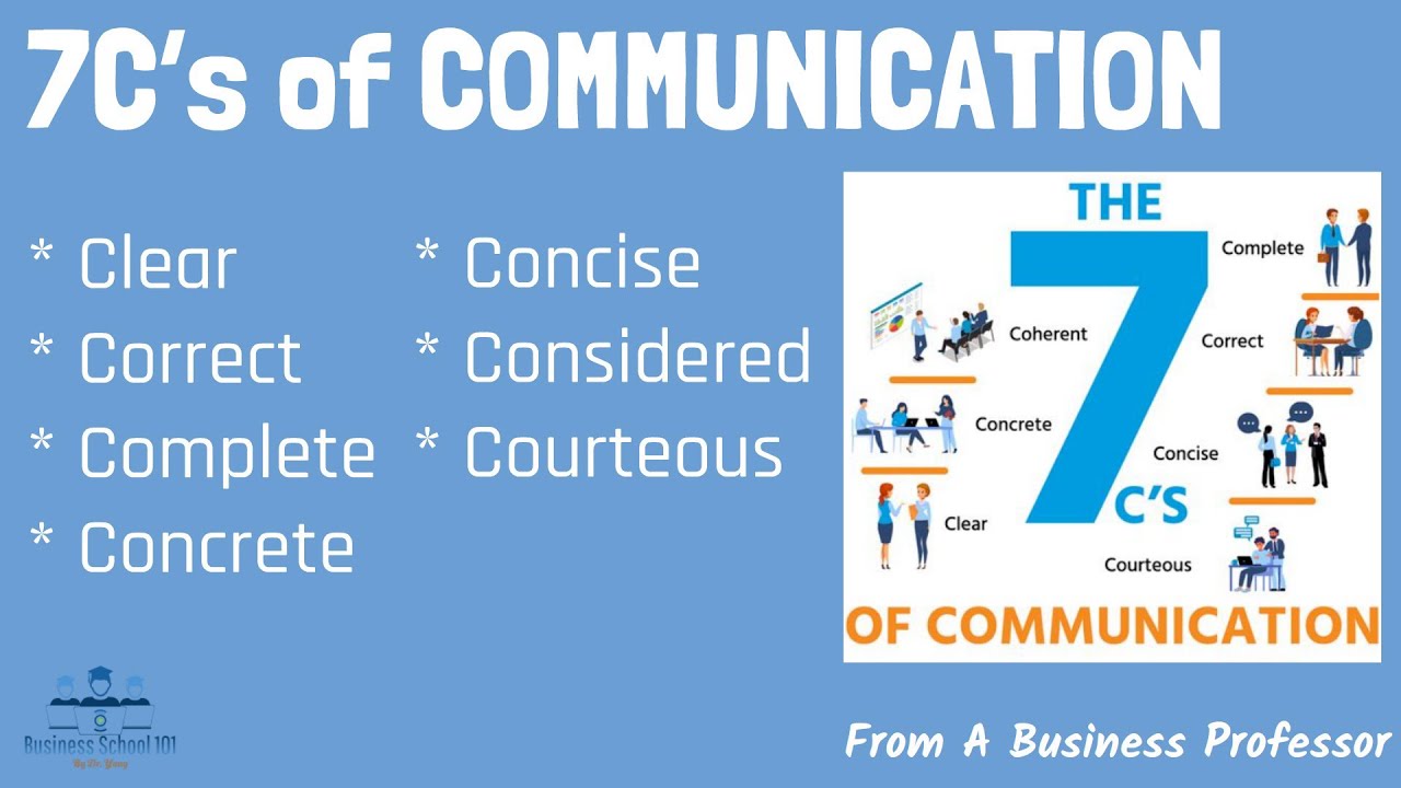 The 7C's of Communication (With Examples) | From A Business Professor