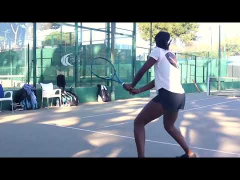 Hardcourt drills with Ekua