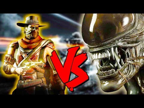 Erron Black Vs Aliens - Epic Battle - Mortal Kombat Costume Skin Mod