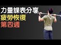 疲勞恢復週|力量課表第四週