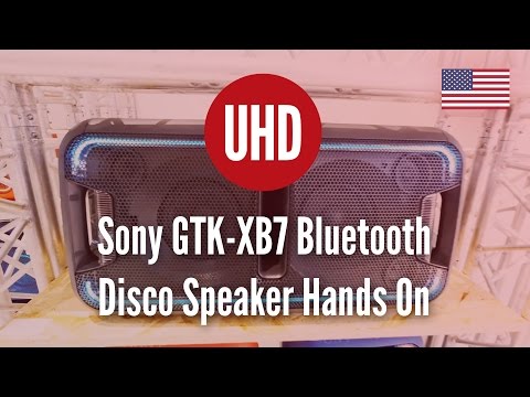 Sony GTK-XB7 Bluetooth Disco Speaker Hands On [4K UHD]