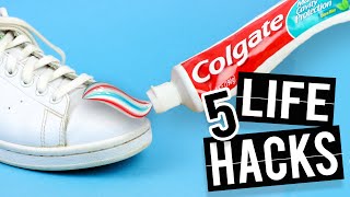 5 LIFE HACKS that will change your life - Waterproof shoes and more!