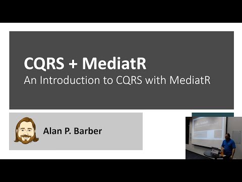 Introduction to the CQRS pattern with Mediatr - Alan Barber - CONDG May 2022