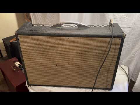 Vintage 1960's Gretsch 6165 VP  Combo Tube Amp - 2x12 Jensen C12NA - Grey Tolex image 12