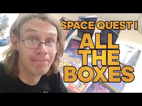 Space Quest I big boxes — common, rare, and one-of-a-kinds