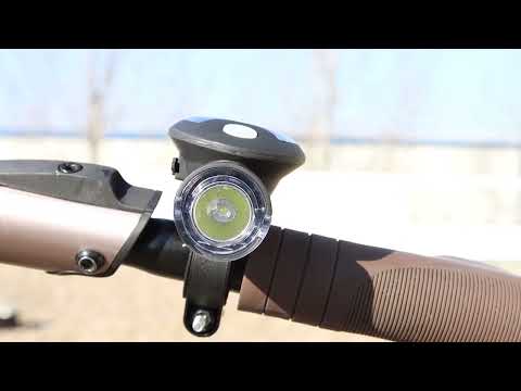Video Lanterna LED pentru bicicleta cu panou fotovoltaic BLCS3W 3W, 6000K, 1200mAh Li-Ion, 200lm, IP64, 6h