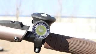 Miniatură video Lanterna LED pentru bicicleta cu panou fotovoltaic BLCS3W 3W, 6000K, 1200mAh Li-Ion, 200lm, IP64, 6h