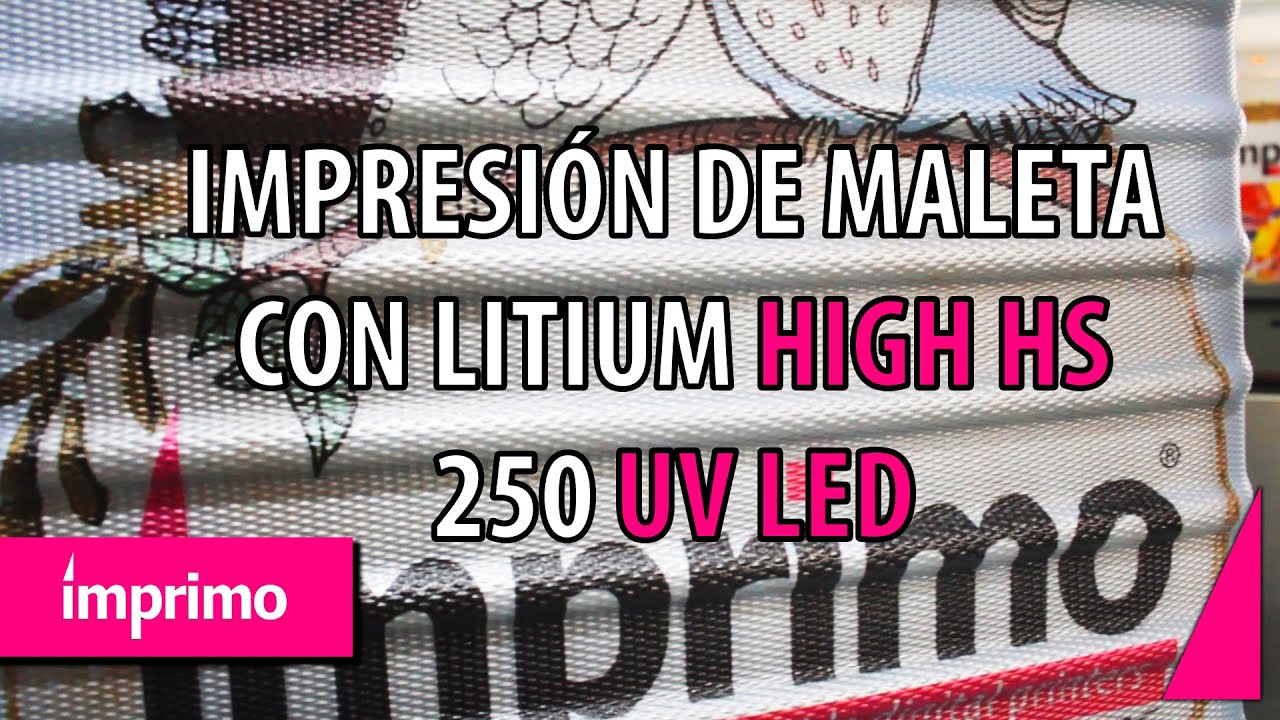 ¡¡😲Impresión de una maleta con nustra IMPRIMO LITIUM HIGH HG DE 45 CM😲!!