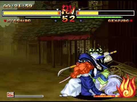 Samurai Shodown V - Senryo Kyoshiro vs. Genjuro Kibagami