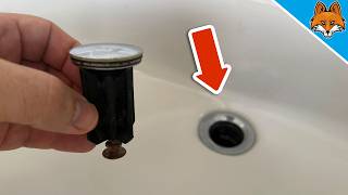 Sink Plug Won't Pop Up?💥(Remove It in Seconds)🤯