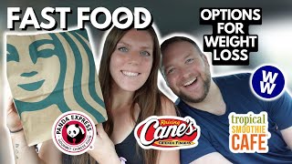 Fast Food Options on a Weight Loss Journey | Low Point WeightWatchers | Starbucks, Panda Express