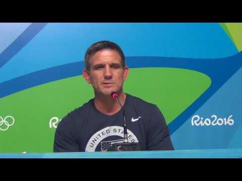 Olympic judo champ Kayla Harrison and Coach Jimmy Pedro presser