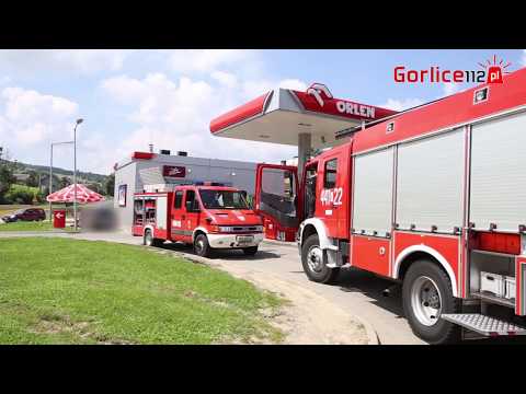 Gorlice112.pl - BMW wjechało w stację paliw (Ropa, pow. gorlicki)