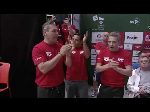 Yahel Castillo y Juan Celaya, medalla de bronce en clavados sincronizados trampolín 3m.