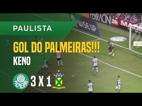 GOL (KENO) - PALMEIRAS X SANTO ANDRÉ - 18/01 - PAULISTA 2018