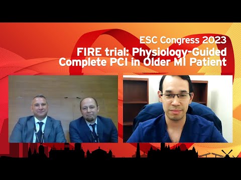 FIRE trial: Physiology-Guided Complete PCI in Older MI Patients - #ESCcongress 2023