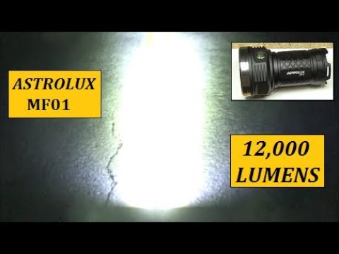Astrolux MF01 Flashlight Review, 12000LM (Best Budget Option For High Lumens) Video