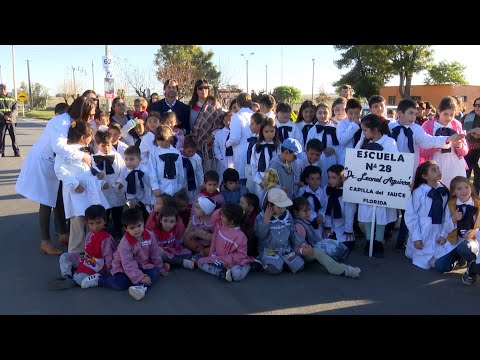 Imágenes del presidente Lacalle Pou en inauguración de ruta 6 en Florida