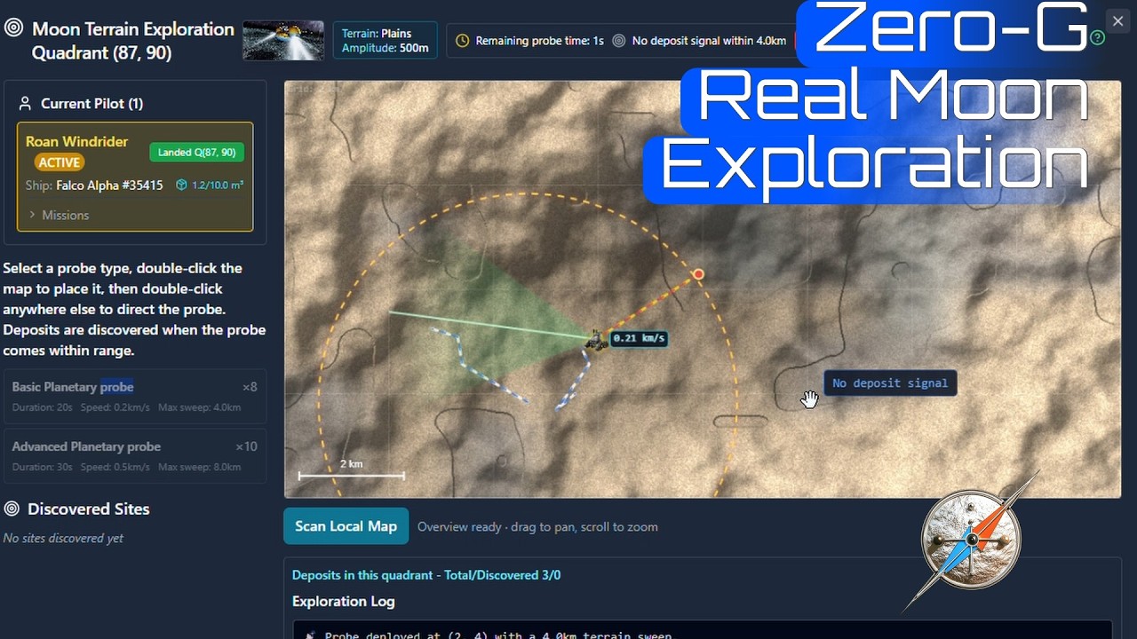 Planetary terrain and ore prospecting walkthrough, Alpha 5.4.5