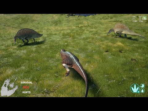 Survival Rex Hunts! Part 2 | Spino Pairs + Acro Trio + Herbis + Extras/Fails | Isle Legacy