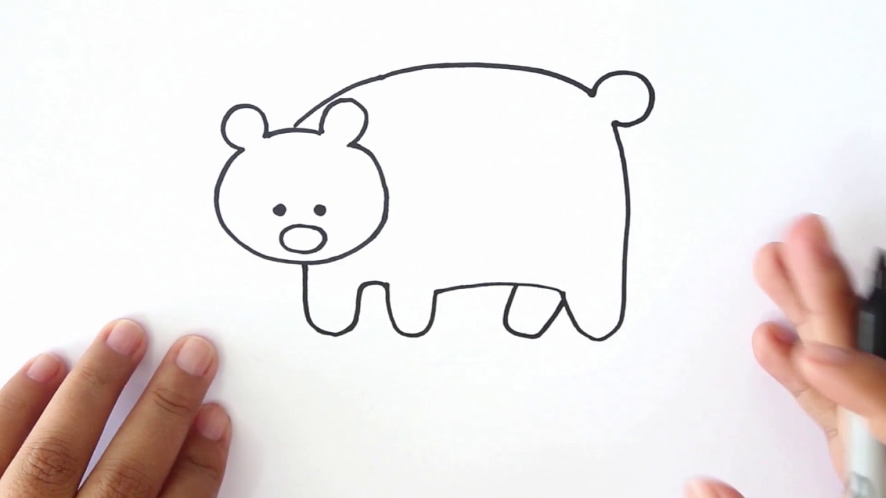 ¿Cómo Dibujar un Oso Polar - 🐻🐻Dibujo de un Oso Polar🐻🐻