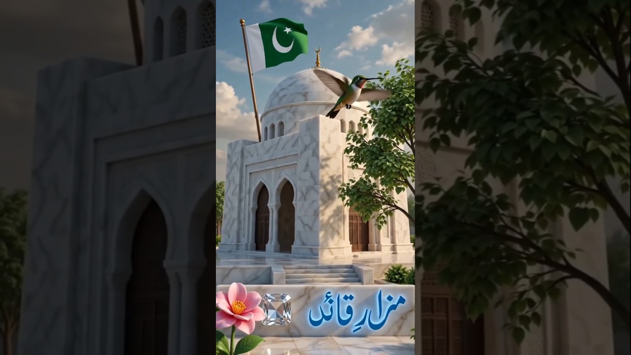 Mazar e Quaid | Cinematic 3D architectural render with realistic lighting #ai #shorts #aivideo #sub