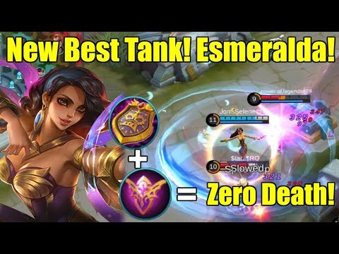 Mobile Legends - NEW BEST TANK! ESMERALDA TANK BUILD GAMEPLAY!