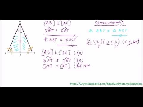 Cl  a VI-a - Metoda triunghiurilor congruente - Problema 1