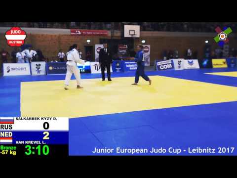 SALKARBEK KYZY, Dilbara (RUS) vs VAN KREVEL, Larissa (NED) - 57 kg: Bronze