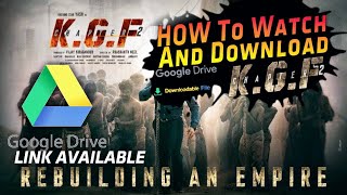 KGF CHAPTER 2 For You 🥰How To Watch And Download FULL MOVIE 4K, Google Drive Link।। MR. AK EDITZ