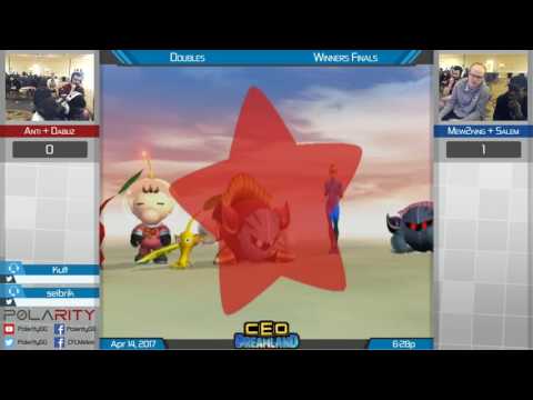 CEO Dreamland Brawl - Anti + Dabuz vs Mew2king + Salem - Doubles Winners Finals