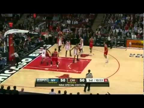 Jeremy Lin New York Knicks vs Derrick Rose Bulls Full Recap March 12 2012