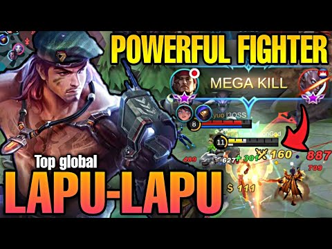 LAPU-LAPU THE POWERFUL FIGHTER || BUILD LAPU-LAPU 2021 || GAMEPLAY TOP 1 GLOBAL LAPU-LAPU || MLBB